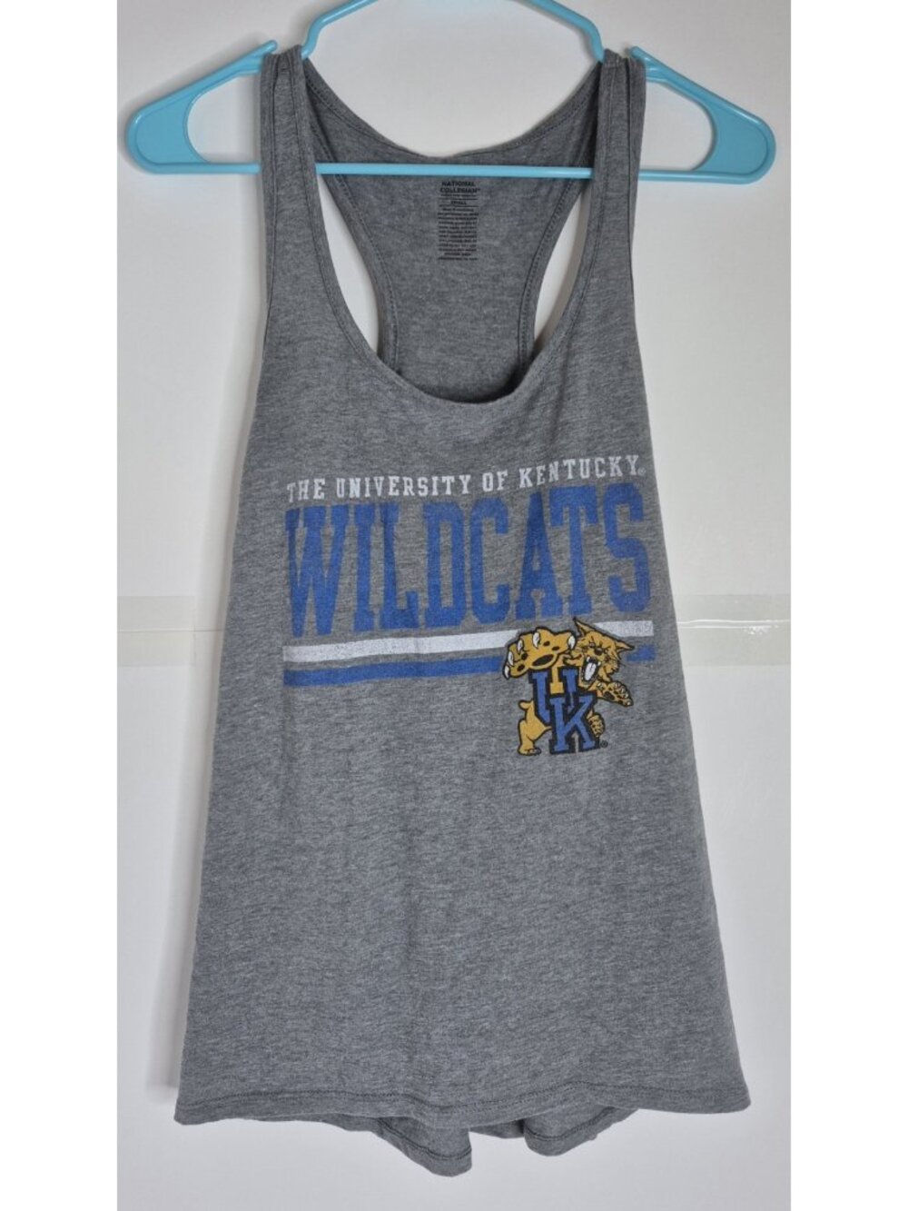 National Collegian Racerback Gray Kentucky Wildcats Tank Women's Size S